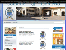 Tablet Screenshot of comune.comerio.va.it